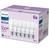 Signify Philips LED klasikinė lempa 100W E27 Kaltweiß 1521lm matinė 6er P