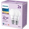 Signify „Philips“ LED klasikinė lempa 40 W E27 šiltai balta 470 lm matinė 2 vnt. pakuotėje
