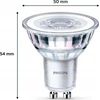 Signify „Philips“ LED klasikinė lempa 50 W GU10 šiltai balta 355 lm sidabrinė 2 vnt. pakuotėje