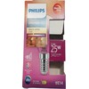 Signify Philips LED classic WarmGlow lašo formos lemputė 25W E14 skaidri, reguliuojamo ryškumo
