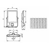 Naświetlacz Signify Philips Ledinaire Projektør Lille med sensor All-in BVP167 2400lm/830-840-865 20W IP65 Symmetrisk