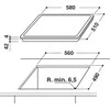 Whirlpool AKT 801/NE kaitlentė Juodas Įmontuojama 58 cm Keraminė kaitlentė 4 zona(s)