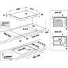 Whirlpool AKT 801/NE kaitlentė Juodas Įmontuojama 58 cm Keraminė kaitlentė 4 zona(s)