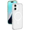 AmazingThing Minimal Mag dėklas su Magnetic Ring skirtas Apple iPhone 16 – skaidrus