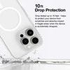 AmazingThing Titan Pro Mag dėklas su Magnetic Ring skirtas Apple iPhone 16 Pro - skaidrus