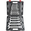 Silver Sidabrinis Sidabrinis Kombinuotas veržliaraktis su jungtimi ir reketu 6-32mm 13 vnt. (SK-013-01)