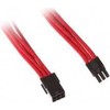 SilverStone 6 kontaktų PCIe į 6 kontaktų PCIe prailginimo kabelis, 250 mm, raudonas
