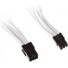 SilverStone 6 kontaktų PCIe į 6 kontaktų PCIe prailginimo kabelis, 250 mm, baltas