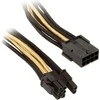 SilverStone PCIe 8-pin - PCIe 8-pin, 0.25m, Auksinis (SST-PP07-PCIBG)