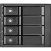 SilverStone SST-FS304-12G išorinis 3,5 col. dėklas, 4 skyrių - juodas