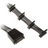 SilverStone SATA 15- pin - SATA 15- pin x4, 0,19m, Juodas (SSTCP06E4SATAIianschlusskabel)