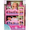 Simba Doll Evi rinkinys iš 2 lėlių dviaukštės lovos priedų