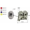 Simet 12601314 Dviejų laidų bėgio jungtis 16 mm² geltona ZSG 1-16.0z 12601314