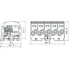 Simet Paskirstymo blokas - atšaka Al/Cu 80150 SIMBLOCK pilkas SCB 25-5X 81500002
