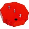 Simet Ugnies dėžutė PIP- 1AN R3x2x4 aštuonkampis, E90, šakotas, matmenys 115x28x123mm, raudona 84621616
