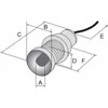 Simet diodinė lempa Klp 20G/24V gaubtas 20 mm, 12-24V, žalia 84420005