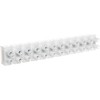 Simet 89094110 Srieginė gnybtų kaladėlė 12 takelių 10 mm2 poliamido PA66 su balta poveržle 89094110