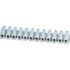 Simet 89089110 Termoplastinė srieginė gnybtų kaladėlė su poveržle, 4mm2, 12 bėgelių, skaidri LPA12-4 89089110