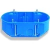 Simet Dvivietė pagilinta dėžutė į gipso kartoną 140x68x63mm, 960 °C, IP20, mėlynos sp.