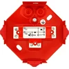 Simet Ugnies dėžutė PIP- 1AN R3x2x4 aštuonkampis, E90, šakotas, matmenys 115x28x123mm, raudona 84621616