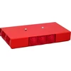 Simet Ugnies dėžutė PIP- 2AN P3x3x4 stačiakampio formos, E90, praeinanti, matmenys 103x30x197mm, raudona 84622626