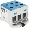 Simet AL CU srieginio bėgio jungtis 6-95mm2 TS 35, 1 takelis, 6 gnybtų angos, OTL95-3 mėlyna MAA3095B10 89827003