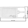 Simota įdėklas SIMOTA OV005 417X188mm