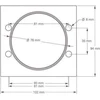 Simota AA02 adapterio techninių matmenų schema