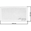 Simota SIMETA OVL001 346X181mm įdėklas