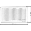 Simota SIMOTA įdėklas OH016 276X157mm