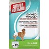 Simple Solution Simple Solution Vienkartinės sauskelnės šunų patelėms, XL, 12 vnt.