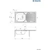 Virtuvinė plautuvė Deante Techno ZMU_011B, satin