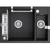 Deante granitinė virtuvinė plautuvė su magnetais Deante Magnetic ZRM G503, Metallic graphite
