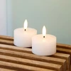 Sirius Sirius Sille T-light 2 pcs. Set, Ø6cm, H3,4cm, baltas