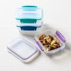 Sistema - 200 ml stačiakampiai indai su akcentais, 3 vnt. rinkinys (81522-T)