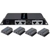 AV signalo perdavimo sistema Techly Extender Splitter HDMI 1x4 1080p60Hz per Cat6 vytos poros iki 40m (IDATA EX-HL41TY)