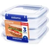 Sistema Sistema - Square Klip it Plus 3 pack 520ml