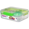 Sistema Bento To Go 1650ml: Dėžutė maistui su 5 skyreliais ir puodeliu