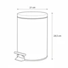 Bathroom Solutions NONI metalinė šiukšliadėžė su dangčiu, 3 l