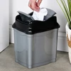 Berilo Šiukšlių dėžė 5 l – pilka, plastikinė su pakeliamu dangčiu