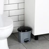 Bigbuy Home Šiukšlių dėžė plastikinė su pedalu 3 l pilka