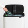 Brabantia atkritumu tvertne Bo Touch Hi, 2x30l, balta