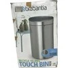 Brabantia Waste Bin Touch Bin Nauja, perdirbama, 23+10 L platininė