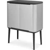 Šiukšlių dėžė Brabantia Bo Touch, 11+23 l, Matinio plieno spalvos