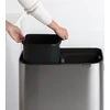 Šiukšliadėžė Brabantia do segregacji na przycisk sidabrinė