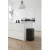 Šiukšlių dėžė Brabantia Bo su pedalu, 2 x 30 l, Juoda
