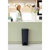 Brabantia 800023, 40 L, Kampinis, Pilkas, Pedalinis, 280 mm, 352 mm