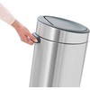 Šiukšliadėžė Brabantia na przycisk 30L sidabrinė (115349)