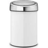 Brabantia Šiukšlių dėžė 3L Touch Bin®, balta