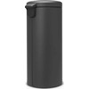 Brabantia „Newicon“ 30 litrų mineralinis begalinės pilkos spalvos bakas